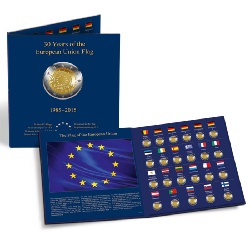 Álbum de moedas PRESSO 2 Euros "30 anos da bandeira Europeia"